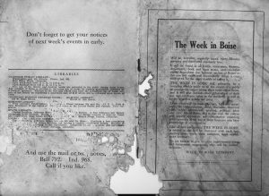 The Week in Boise 1911, 1st Edition